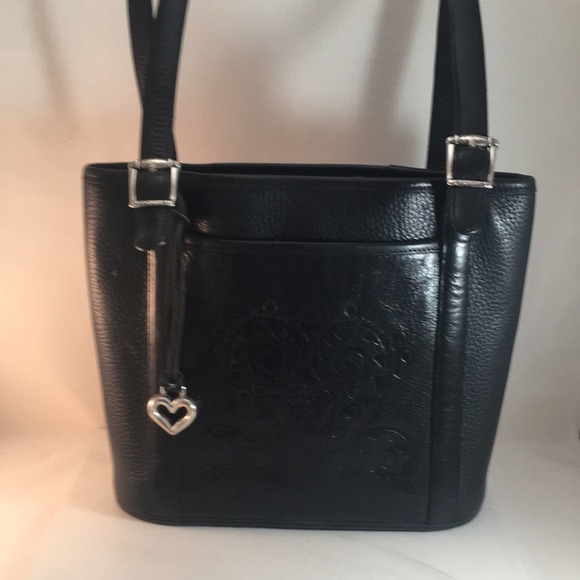 Brighton Handbags - Brighton black leather bucket bag